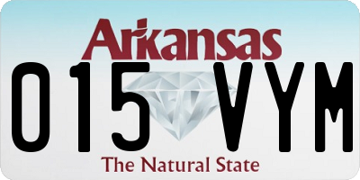 AR license plate 015VYM