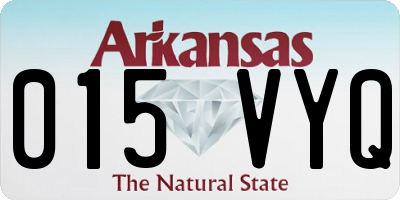 AR license plate 015VYQ