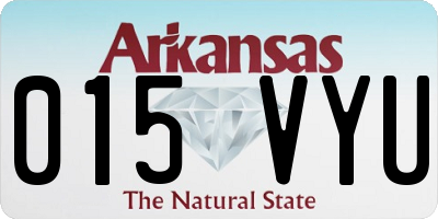 AR license plate 015VYU