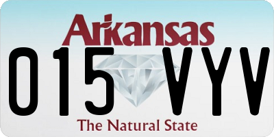 AR license plate 015VYV