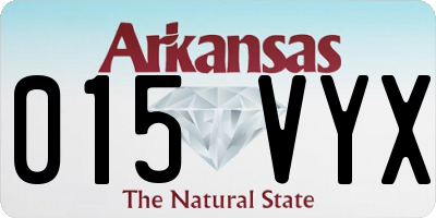 AR license plate 015VYX