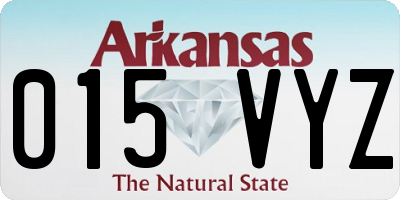 AR license plate 015VYZ