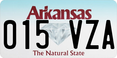 AR license plate 015VZA