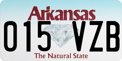 AR license plate 015VZB
