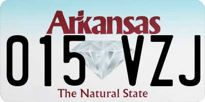 AR license plate 015VZJ
