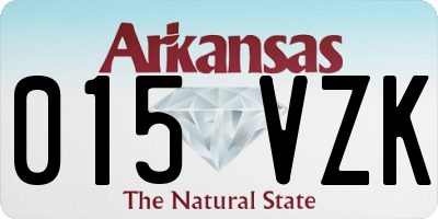 AR license plate 015VZK