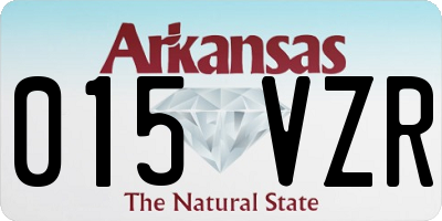 AR license plate 015VZR