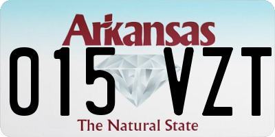 AR license plate 015VZT