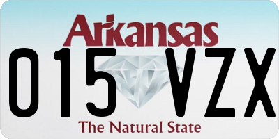 AR license plate 015VZX