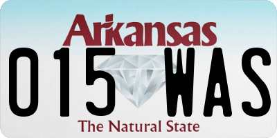 AR license plate 015WAS