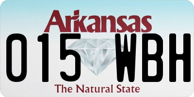 AR license plate 015WBH