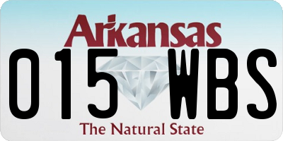 AR license plate 015WBS