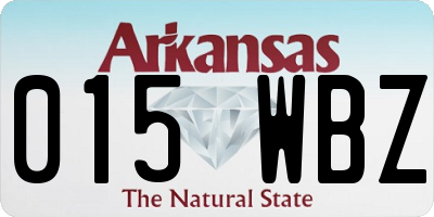 AR license plate 015WBZ