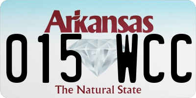 AR license plate 015WCC