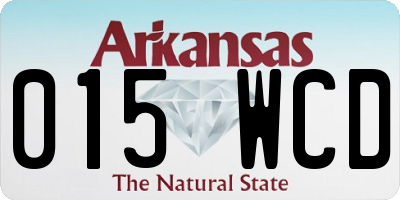 AR license plate 015WCD