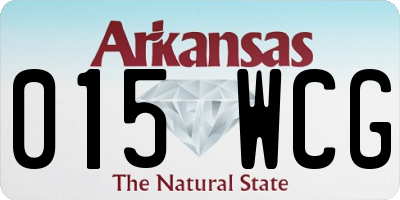 AR license plate 015WCG