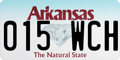 AR license plate 015WCH