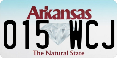 AR license plate 015WCJ