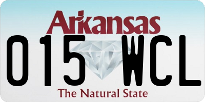 AR license plate 015WCL