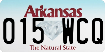 AR license plate 015WCQ