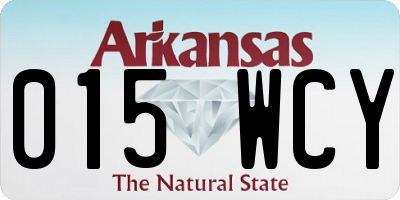 AR license plate 015WCY