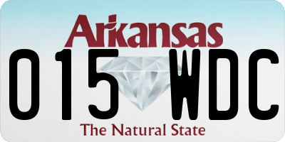 AR license plate 015WDC
