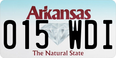 AR license plate 015WDI