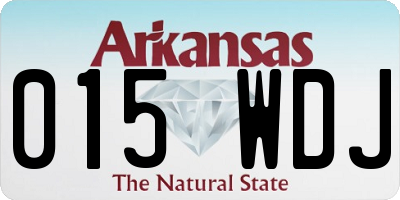 AR license plate 015WDJ