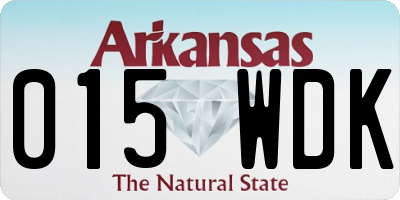 AR license plate 015WDK
