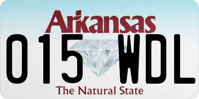 AR license plate 015WDL