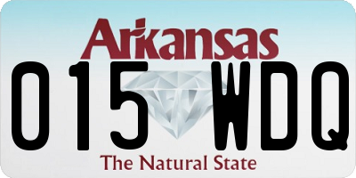 AR license plate 015WDQ