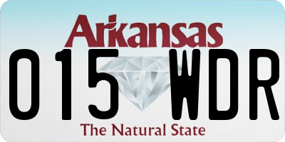 AR license plate 015WDR
