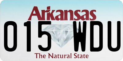 AR license plate 015WDU