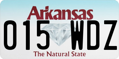 AR license plate 015WDZ