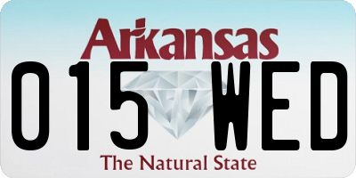 AR license plate 015WED