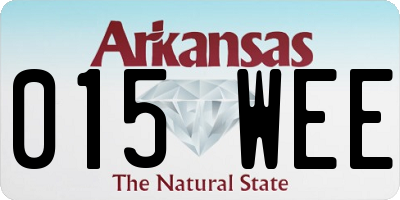 AR license plate 015WEE