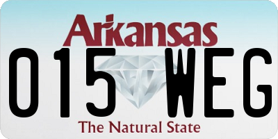 AR license plate 015WEG