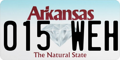 AR license plate 015WEH