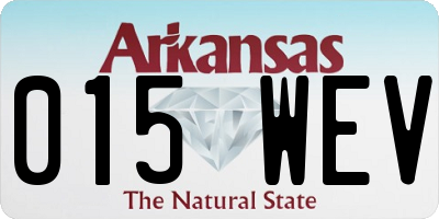 AR license plate 015WEV