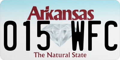 AR license plate 015WFC