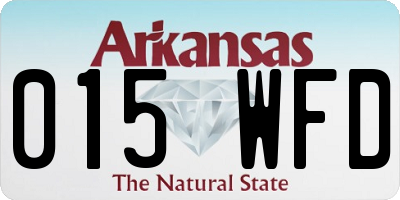 AR license plate 015WFD