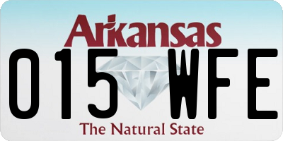 AR license plate 015WFE