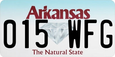 AR license plate 015WFG
