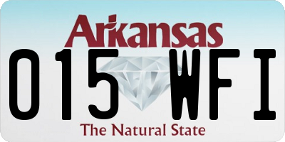 AR license plate 015WFI