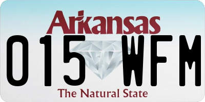 AR license plate 015WFM