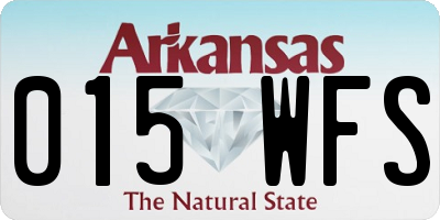 AR license plate 015WFS