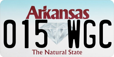 AR license plate 015WGC