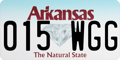 AR license plate 015WGG