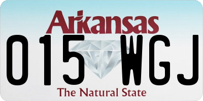 AR license plate 015WGJ