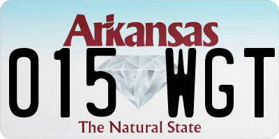 AR license plate 015WGT